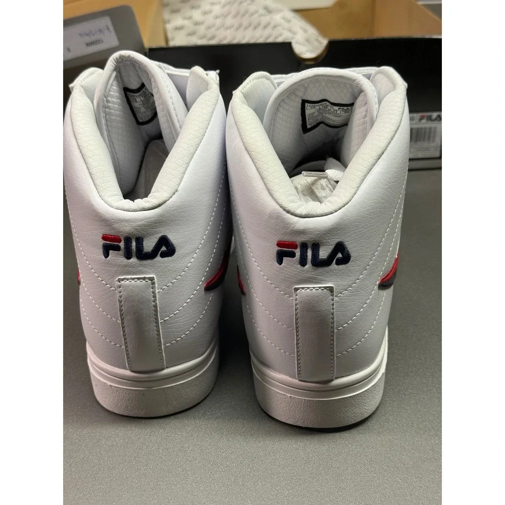Fila Vulc 13 Reverse Flag Mens White Navy Red High Top Sneakers 1CM00802-125 12